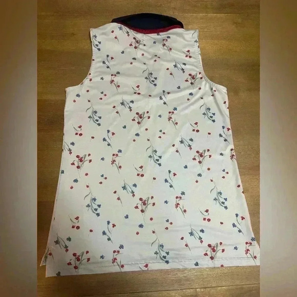 Tuckernuck Sport Hyannis Floral Sleeveless Polo - Picture 8 of 10